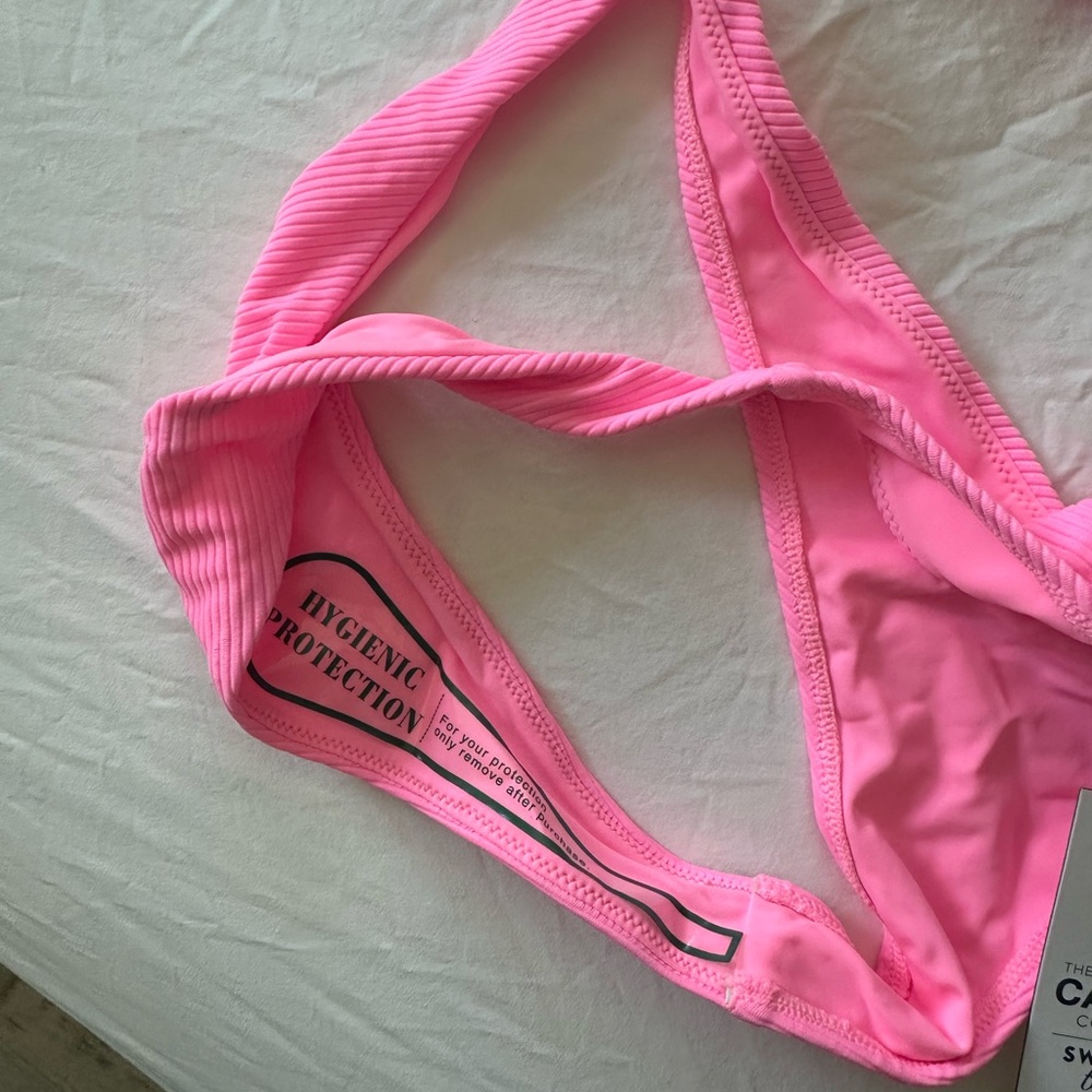 Pink Ribbed Bikini Set NWT - Picture 5 of 7